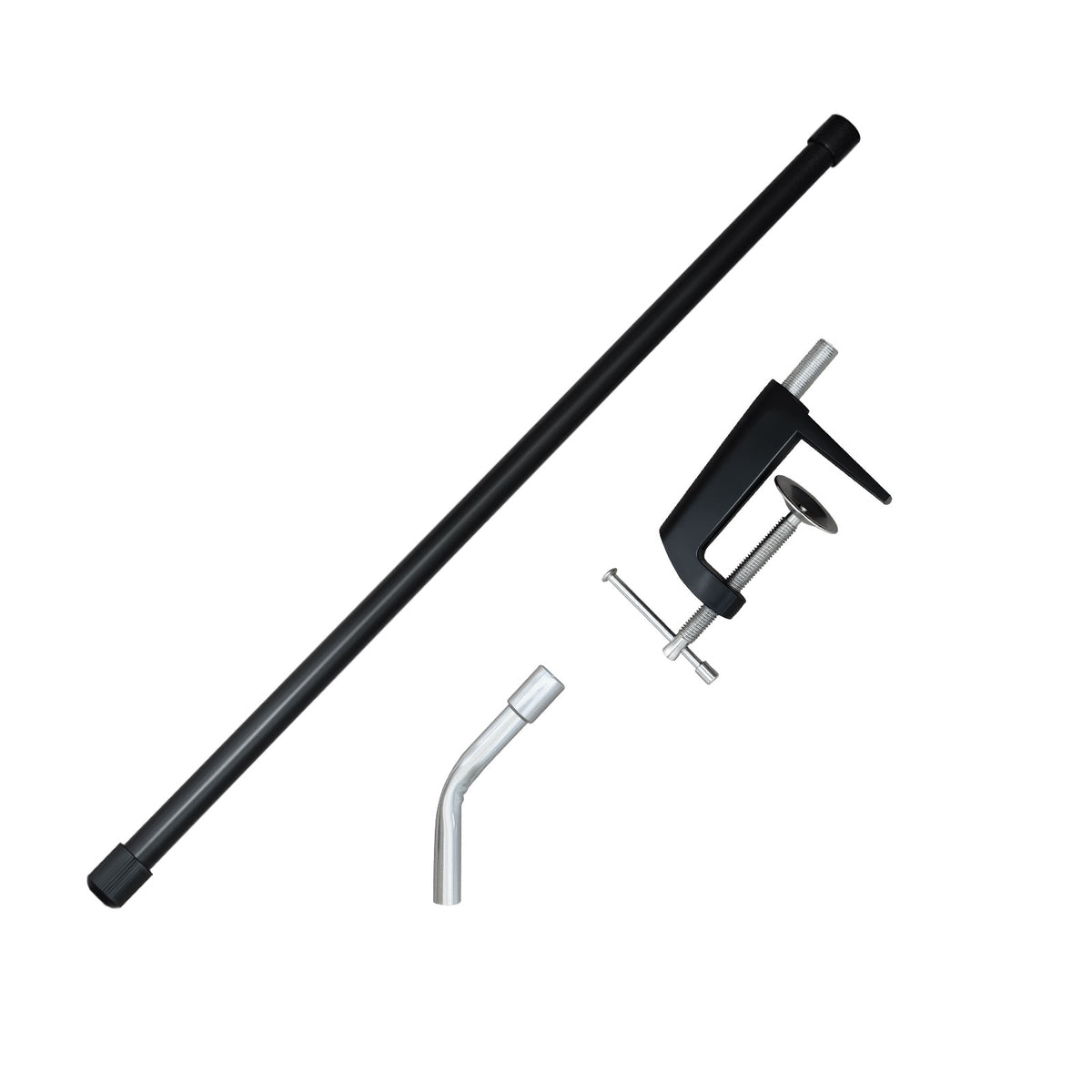TopShade Cubicle Shade Replacement Kit with clamp, post, and elbow bracket