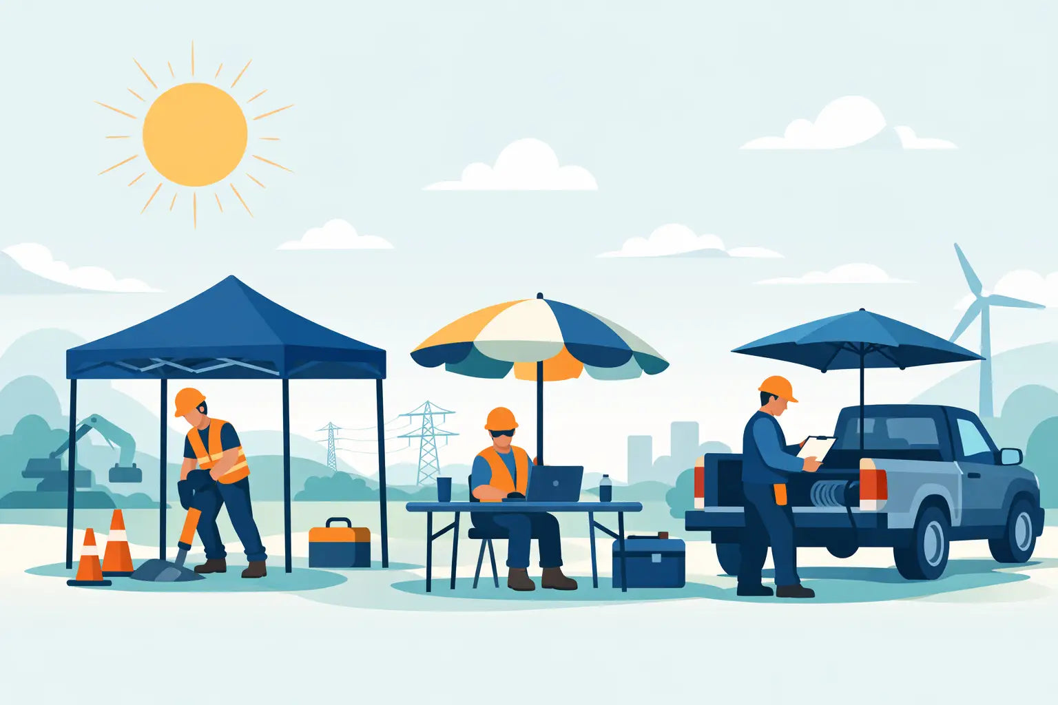Portable Shade for Outdoor Work That Works