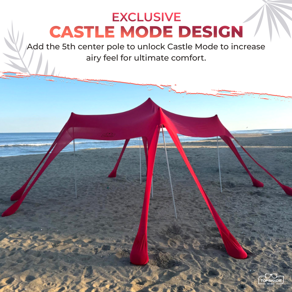 Eight Bag Beach Tent with Castle Mode