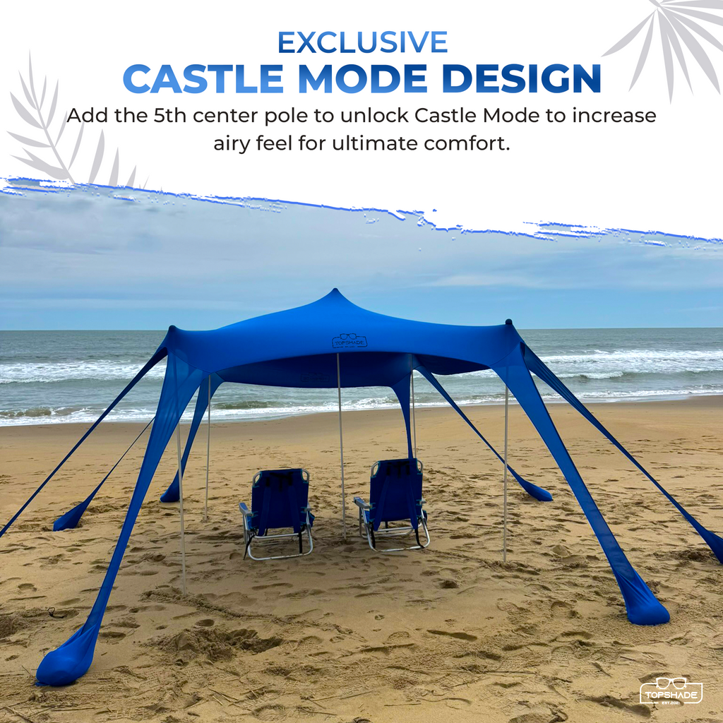 Eight Bag Beach Tent with Castle Mode