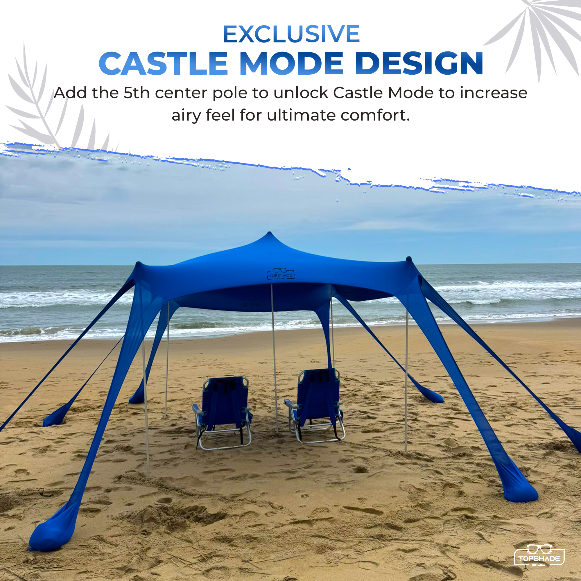 Eight Bag Beach Tent with Castle Mode