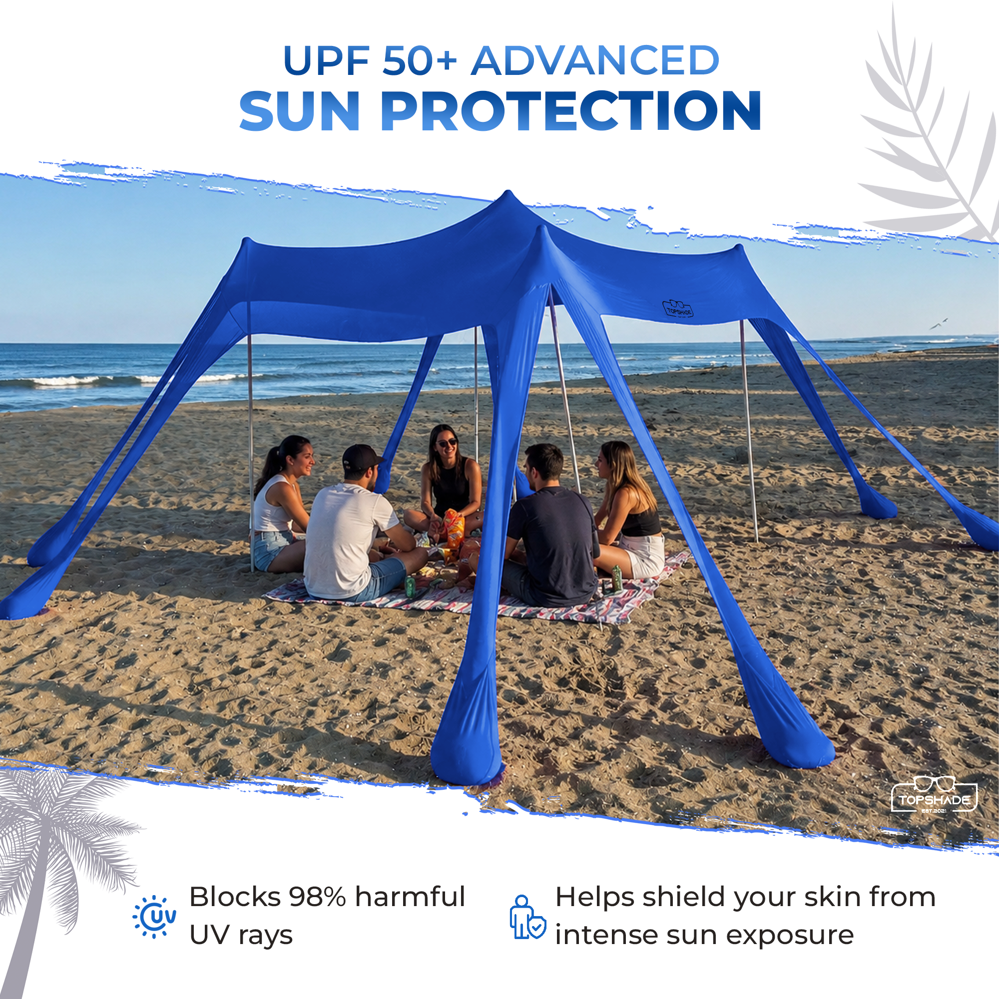 Eight Bag Beach Tent with Castle Mode