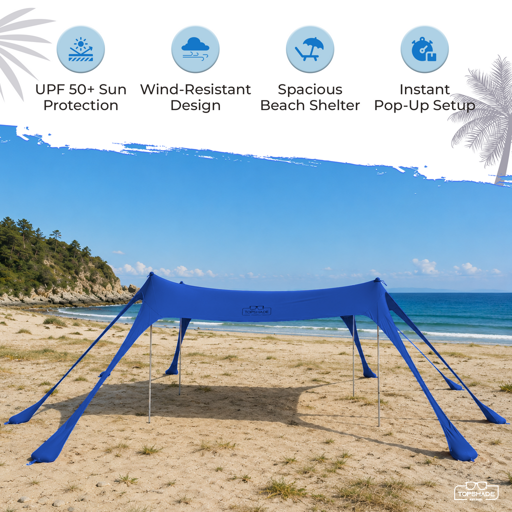 Eight Bag Beach Tent with Castle Mode