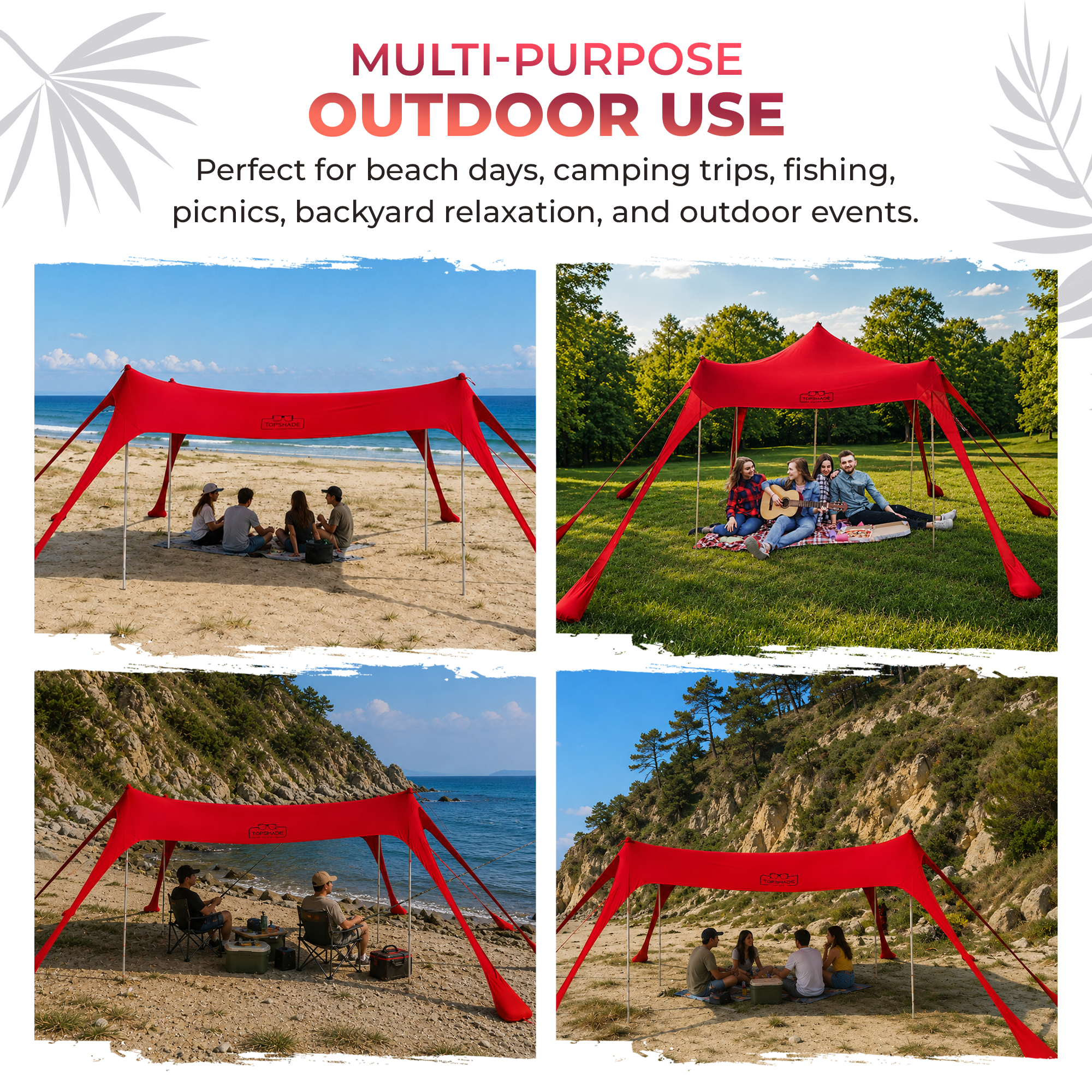 Eight Bag Beach Tent with Castle Mode
