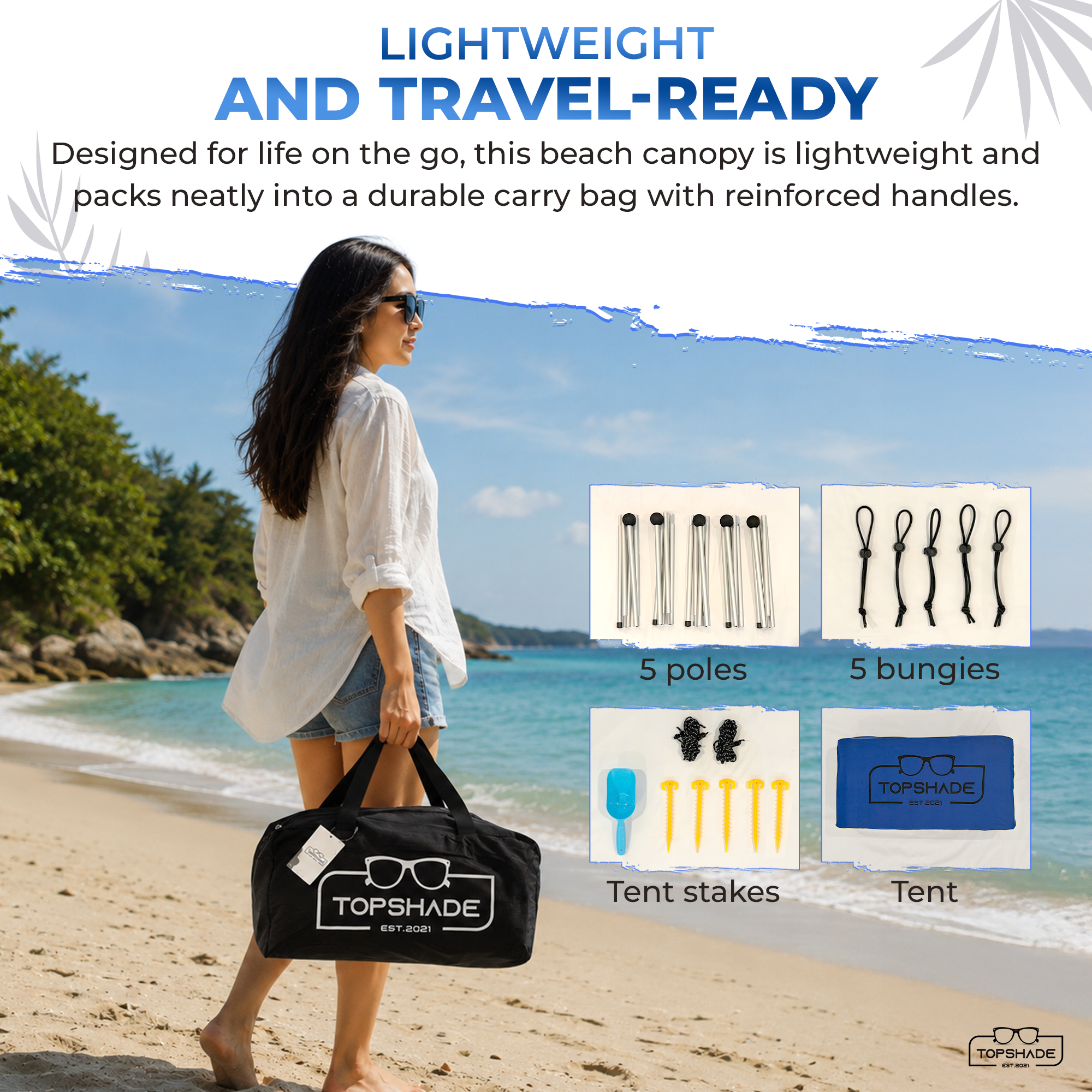 Eight Bag Beach Tent with Castle Mode