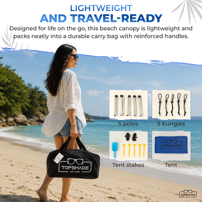 Eight Bag Beach Tent with Castle Mode