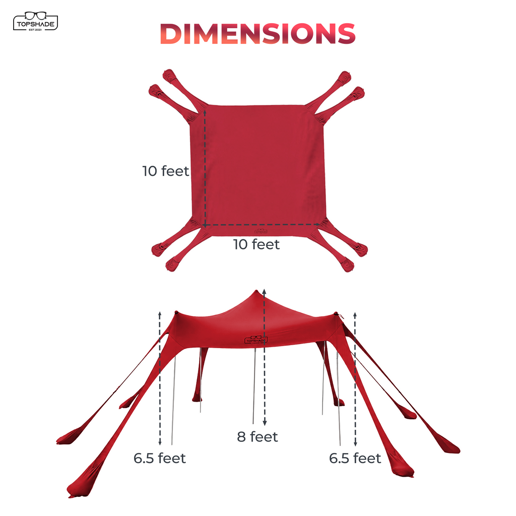 Eight Bag Beach Tent with Castle Mode