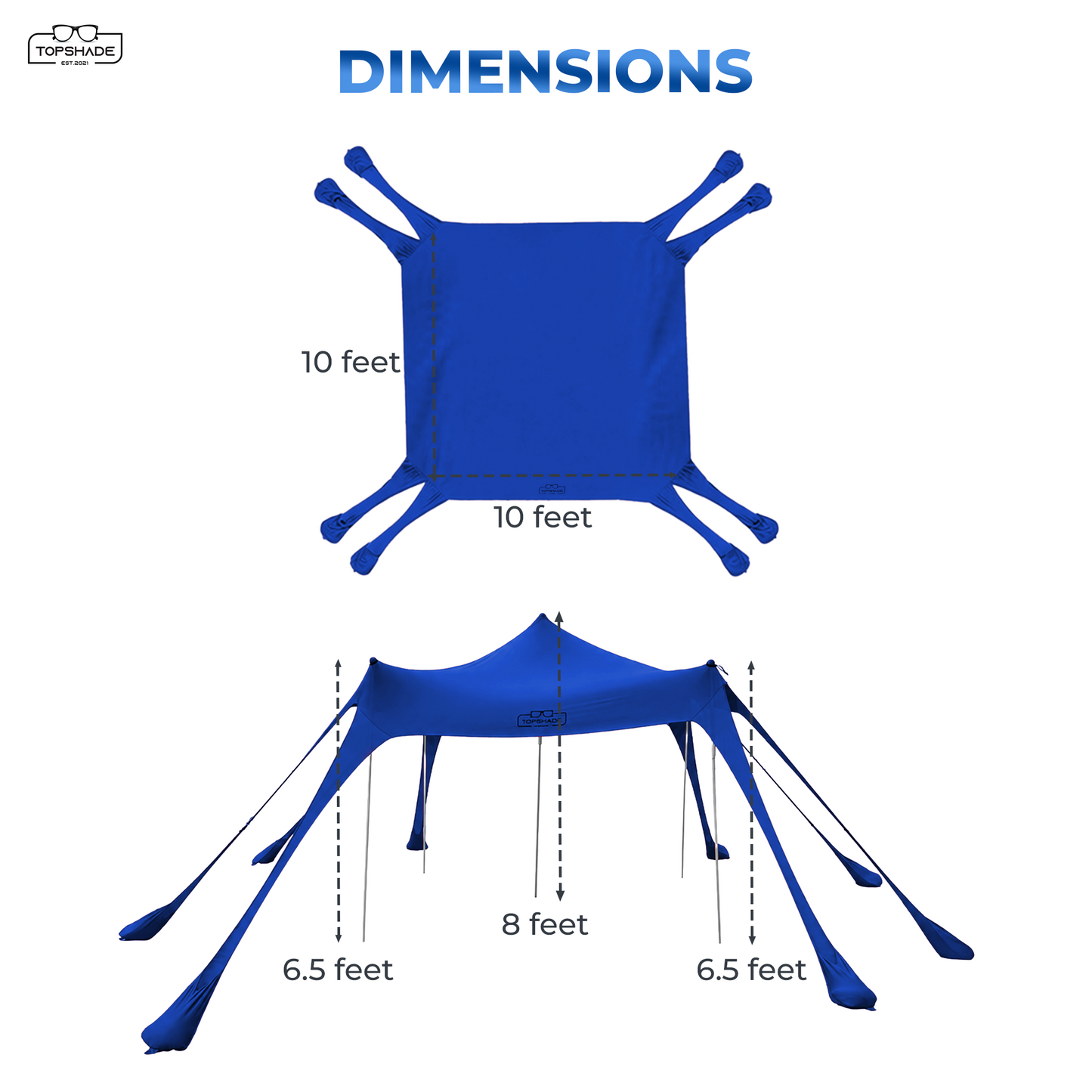 Eight Bag Beach Tent with Castle Mode