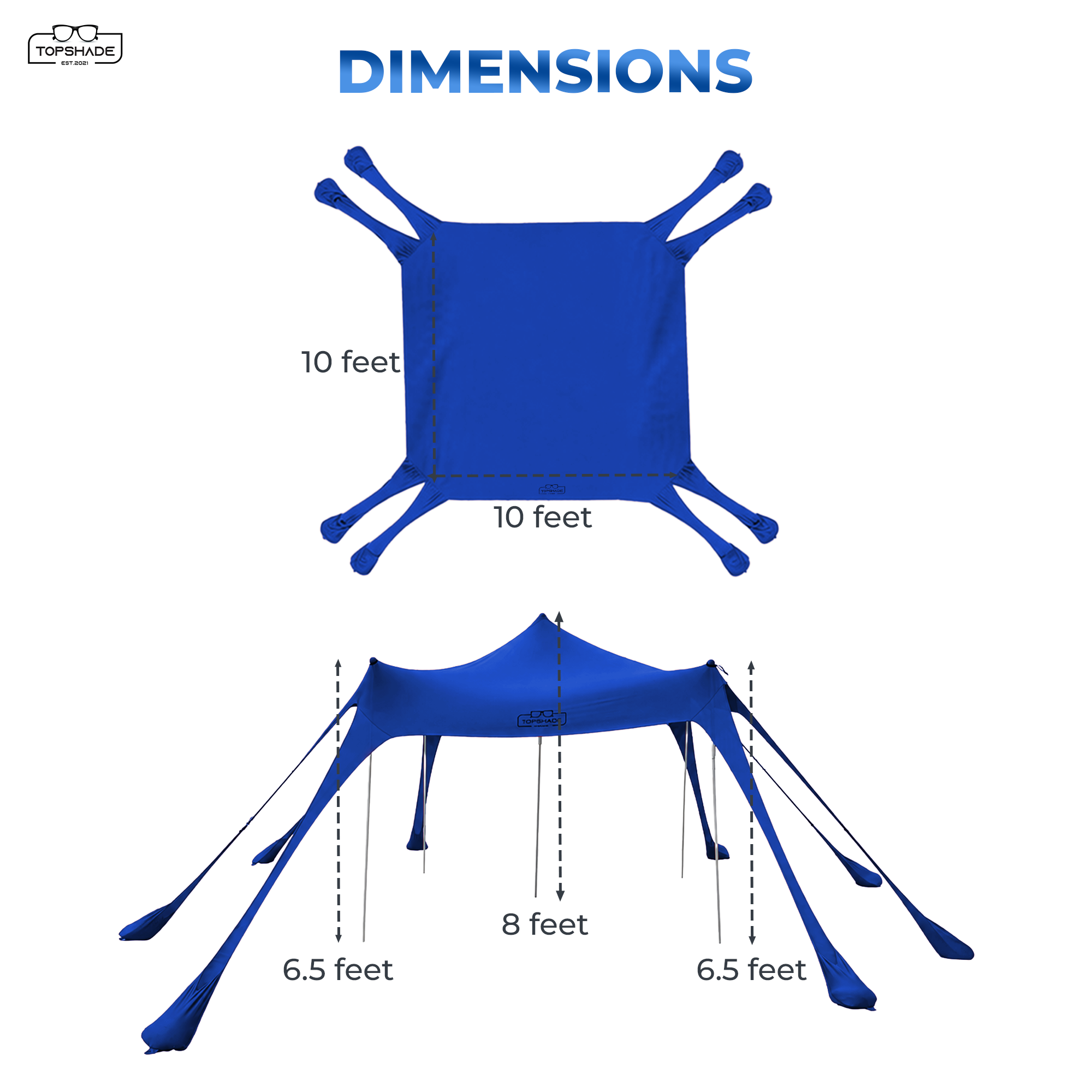 Eight Bag Beach Tent with Castle Mode