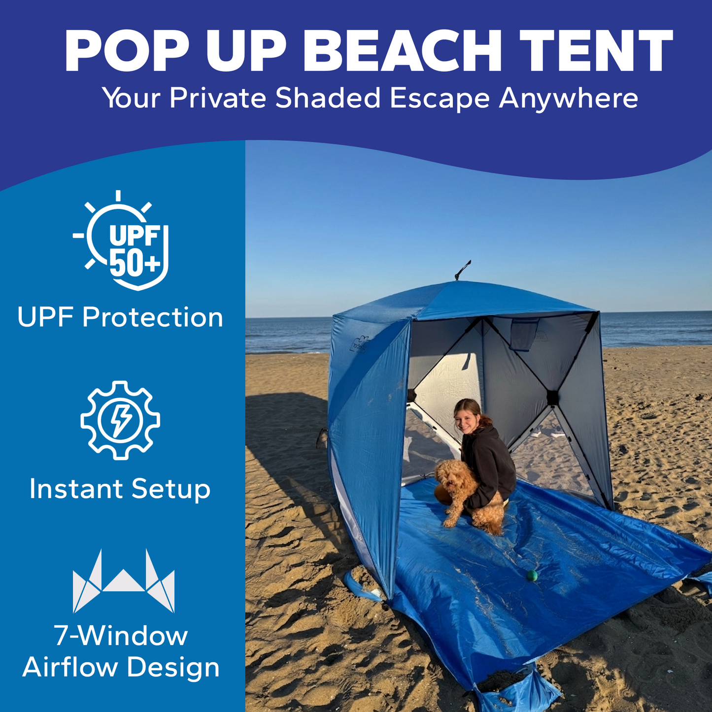 TopShade Aerodome Beach Tent Sun Shelter