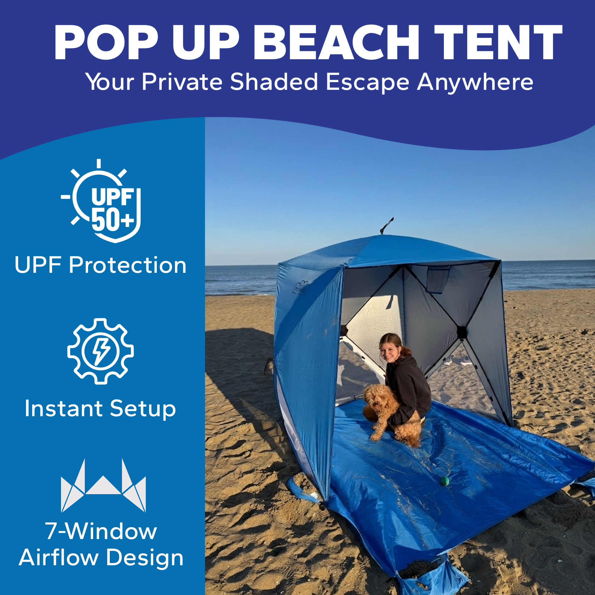 TopShade Aerodome Beach Tent Sun Shelter