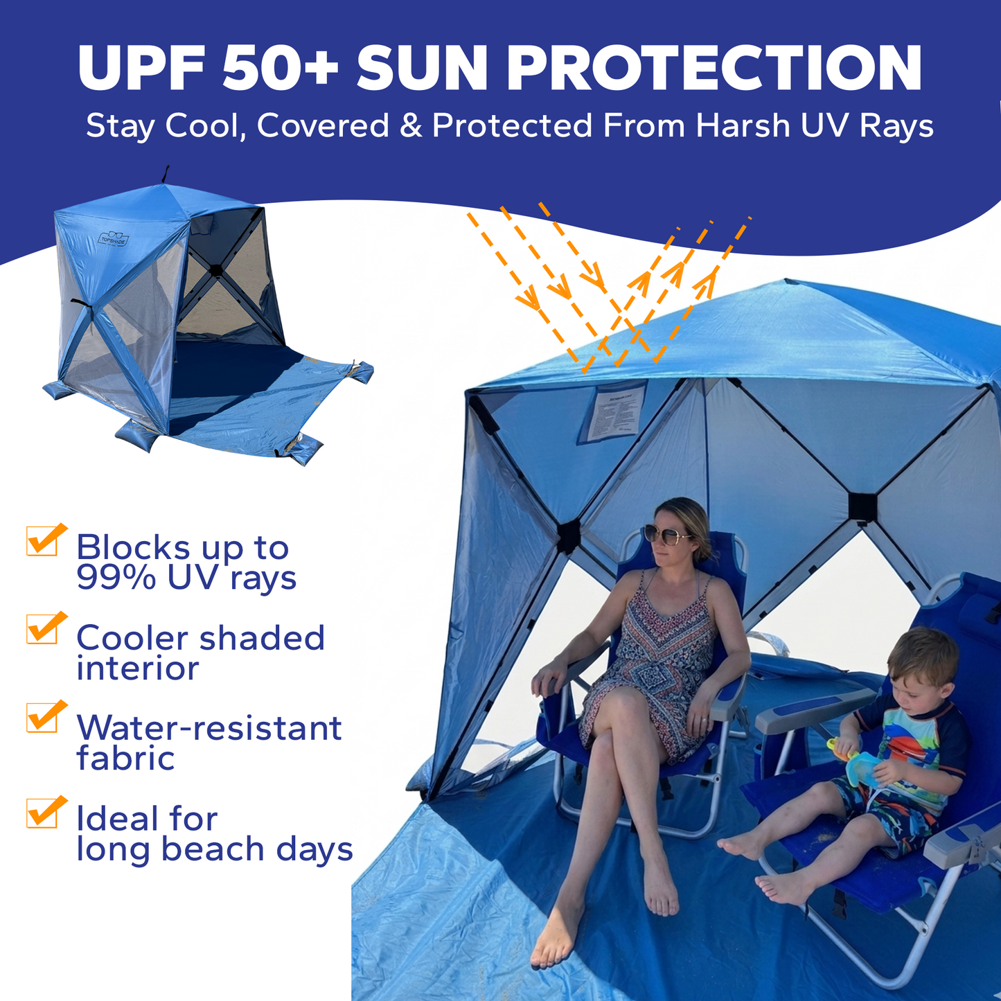 TopShade Aerodome Beach Tent Sun Shelter
