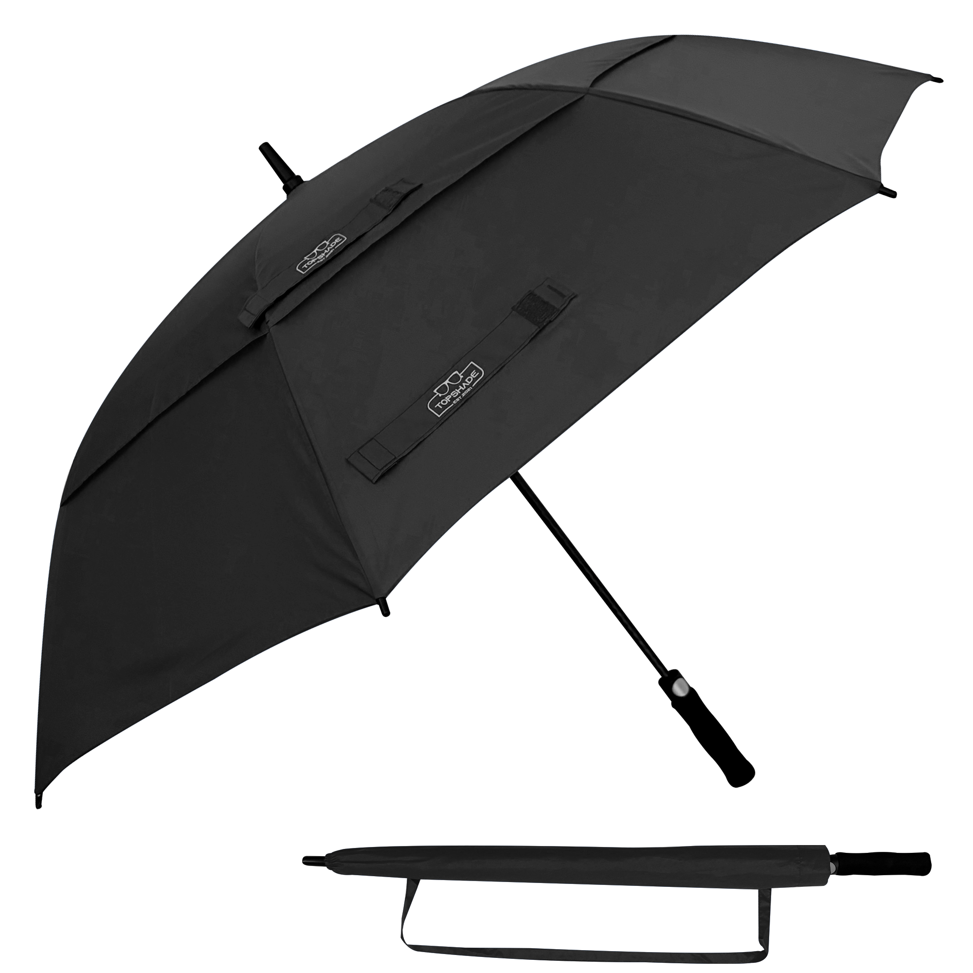 Double Canopy Golf Umbrella - Multiple Sizes and Colors