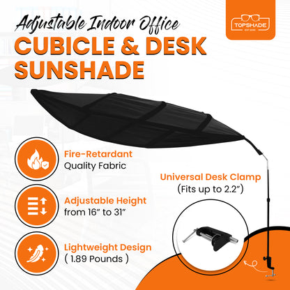 Office Cubicle and Desk Shade - The Original Cubicle and Desk Shade