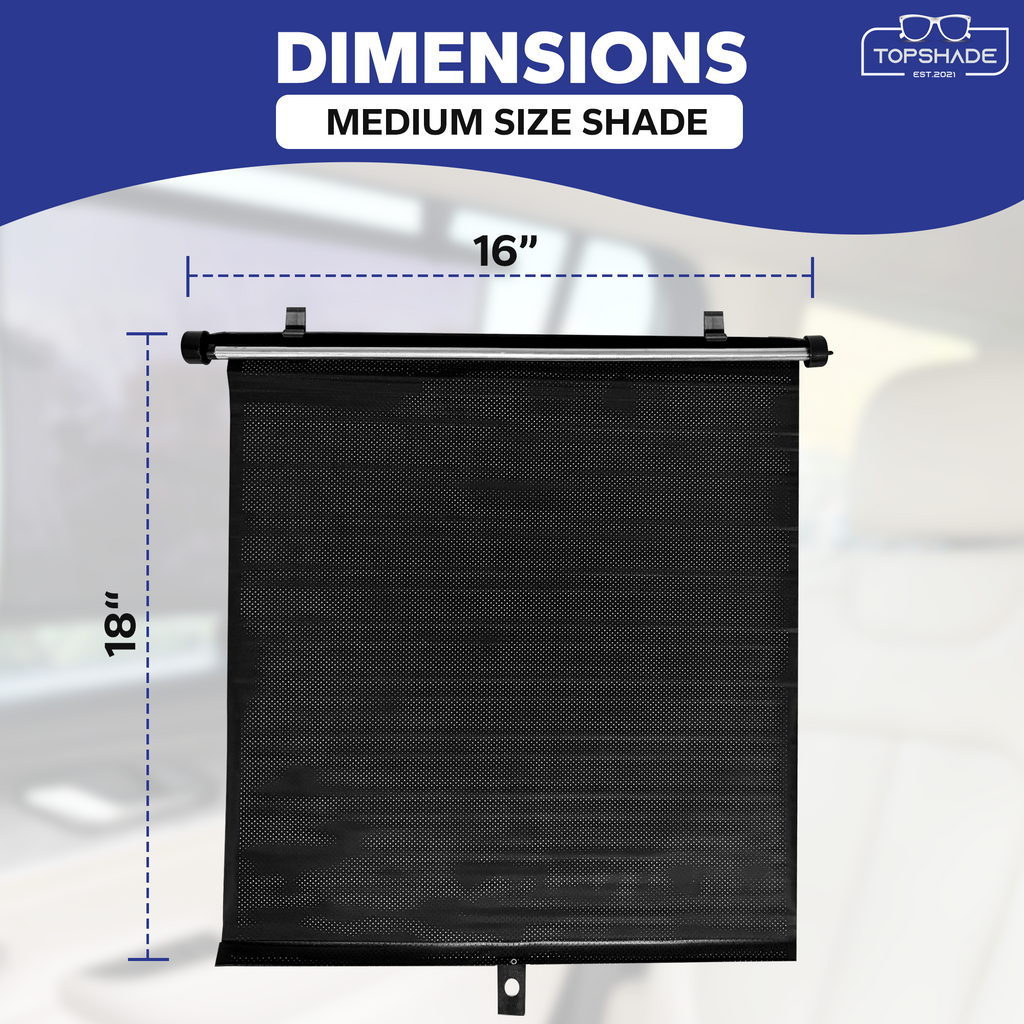 Car Window Roller Shade (2 pack)