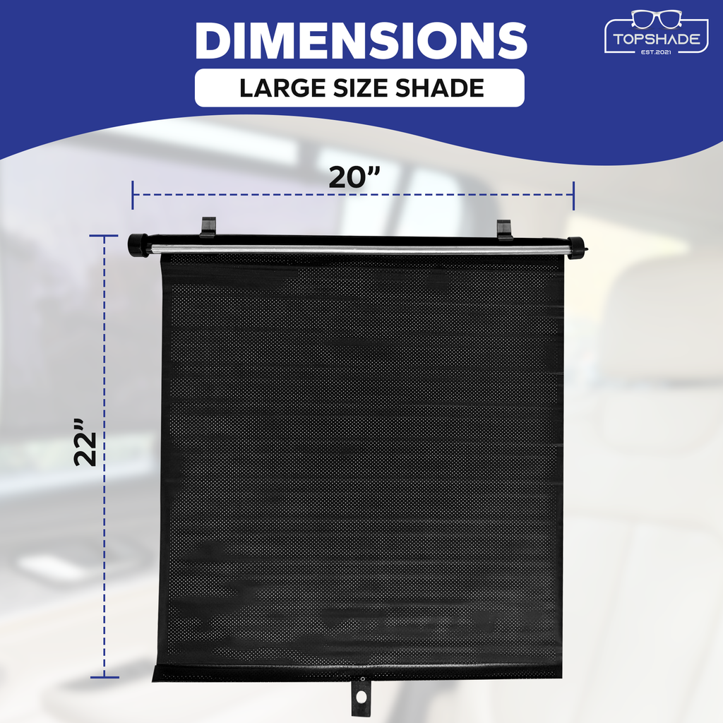 Car Window Roller Shade (2 pack)