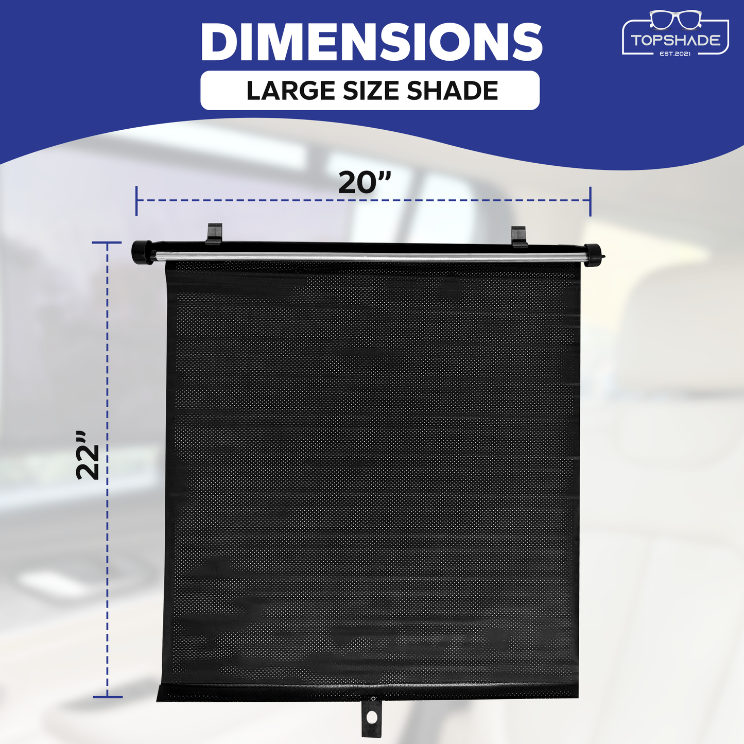 Car Window Roller Shade (2 pack)