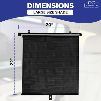 Car Window Roller Shade (2 pack)