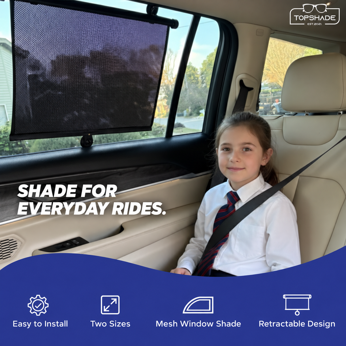 TopShade roller shade features and use